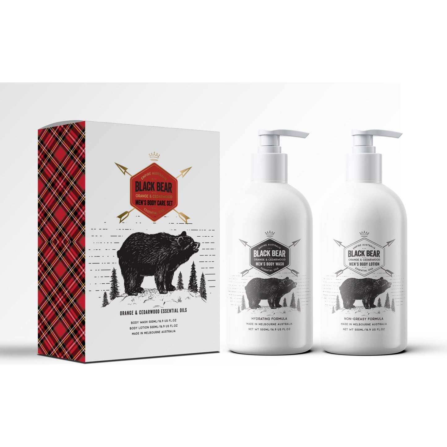 Orange & Cedarwood | Men's Body Care Set.