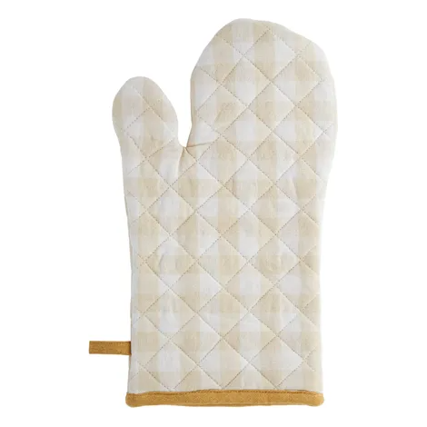 Oven Mitt | Beige Stripe