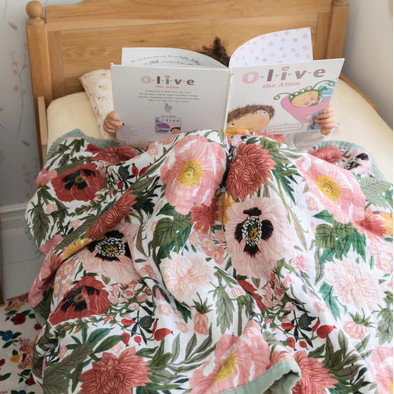 Cot Quilt | Les Fleurs