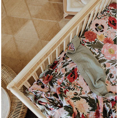 Cot Quilt | Les Fleurs