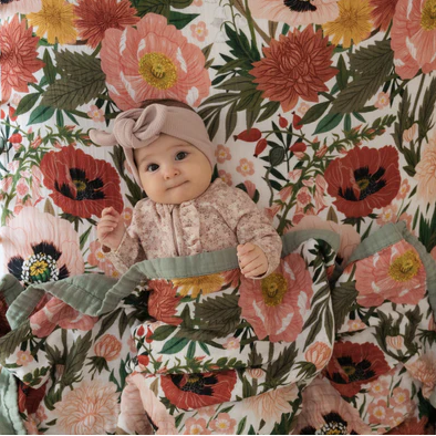 Cot Quilt | Les Fleurs