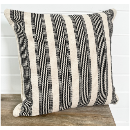 Outdoor Cushion | Black Stripe