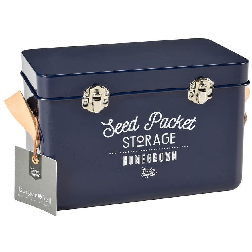 Seed Packet Storage Tin | Blue