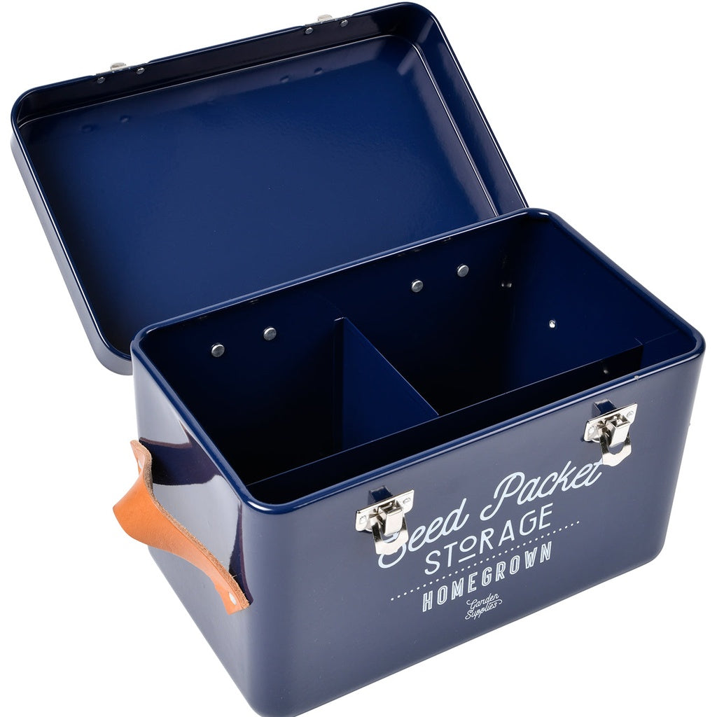 Seed Packet Storage Tin | Blue