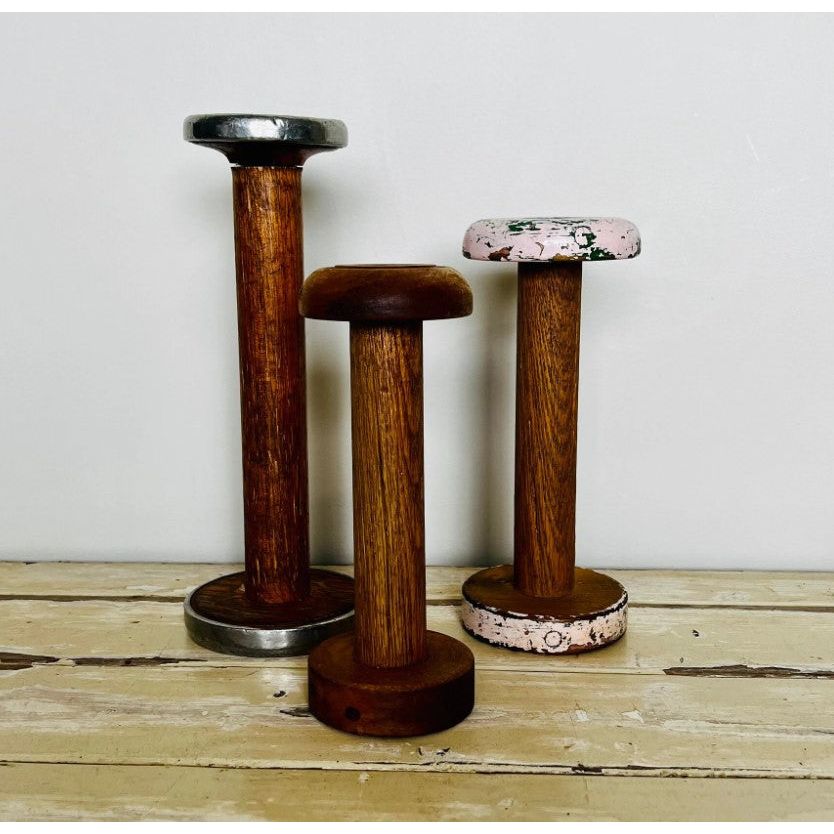 Vintage Wooden Spools | Set of 3