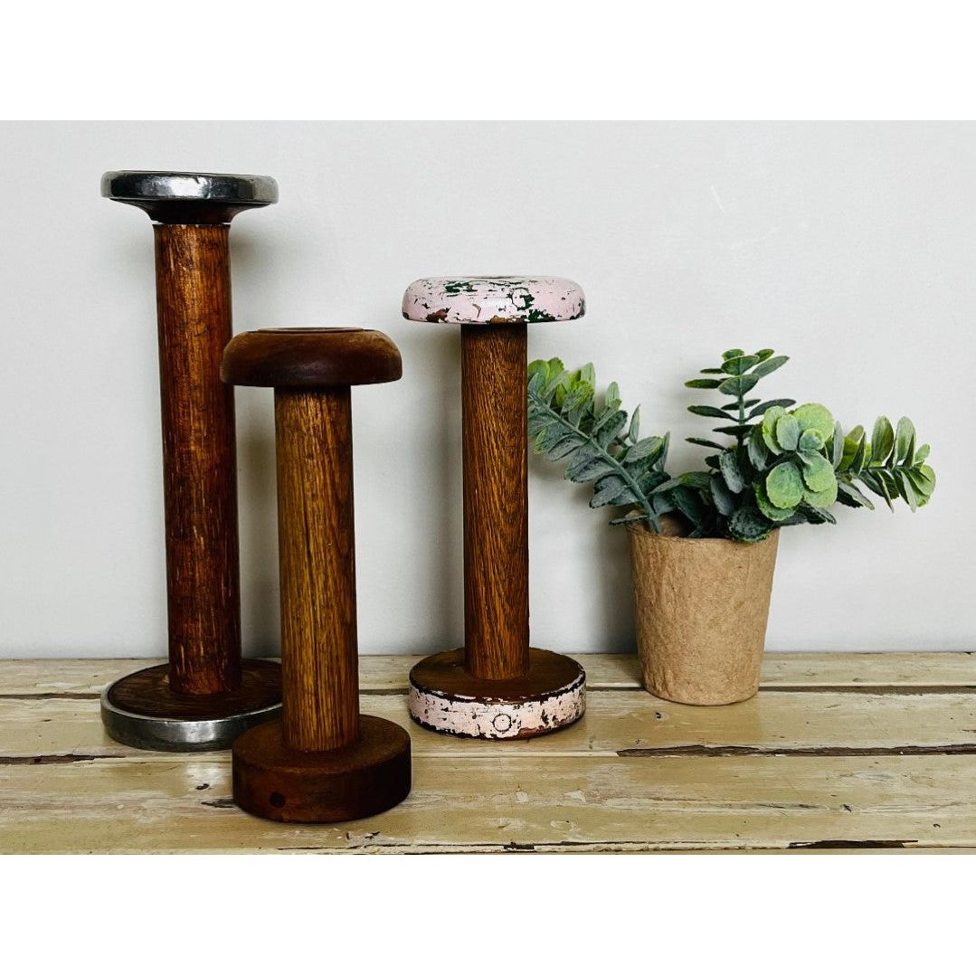 Vintage Wooden Spools | Set of 3