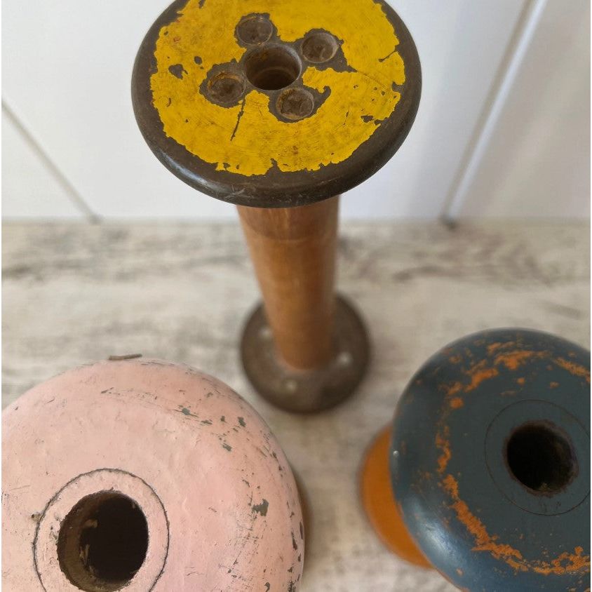Vintage Wooden Spools | Set of 3