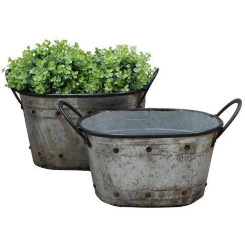 Oval French Metal Tub | 2 Sizes