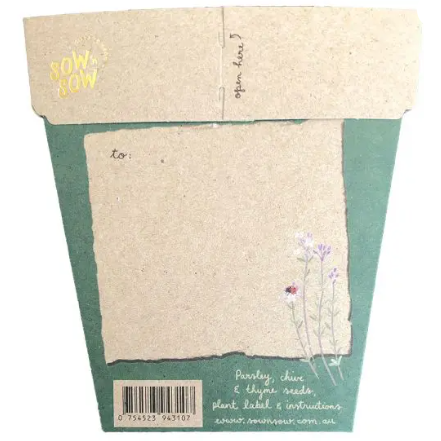 Christmas Flowering Herbs | Gift of Seeds