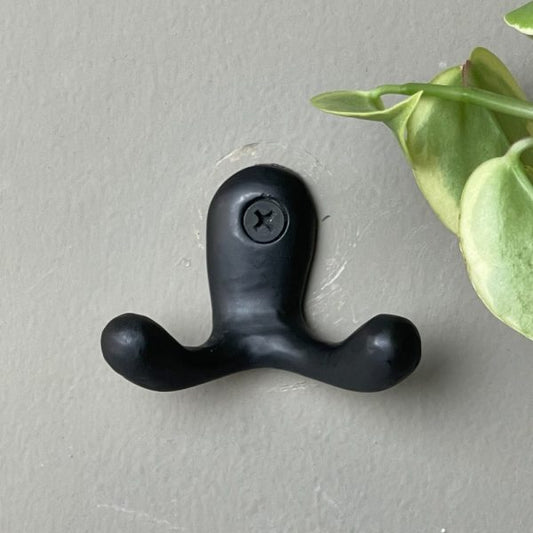 Double Towel Hook | Black
