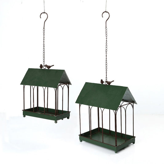 Green Metal Bird Feeder | 2 sizes