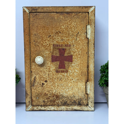 Vintage First Aid Metal Cupboard