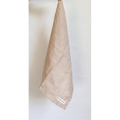 French Linen Tea Towel | Light Clay