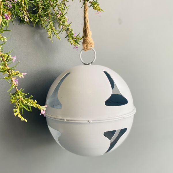 Krissy Bell | Large Bauble | White