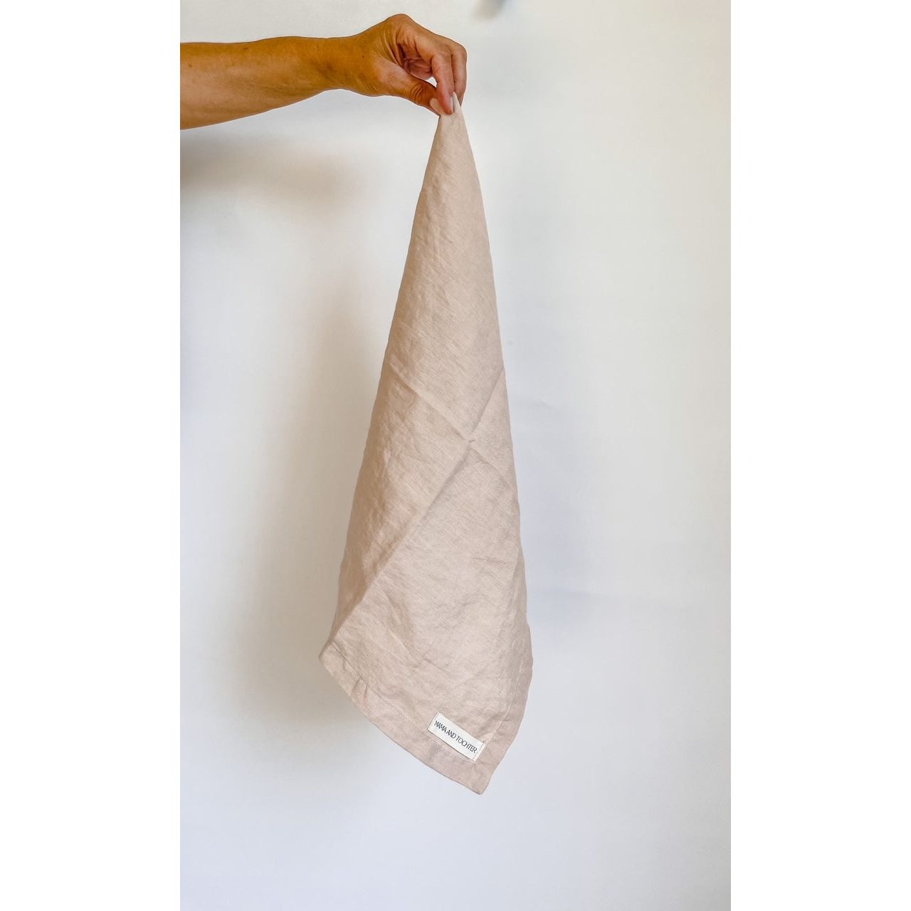 French Linen Tea Towel | Light Clay