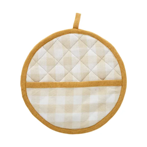 Pot Holder | Beige Stripe