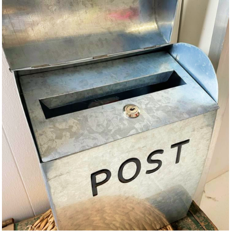 Post Box | Large Lockable Galvanised Iron