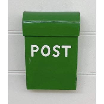 Galvanised Post Box | Medium Green