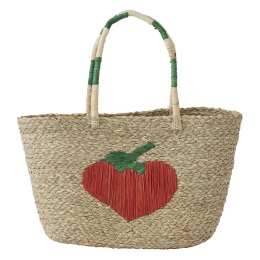Seagrass Tote | Strawberry