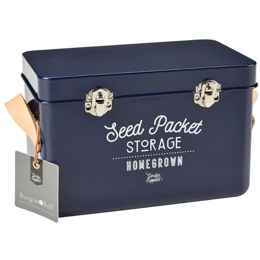 Seed Packet Storage Tin | Blue