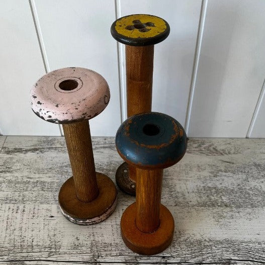 Vintage Wooden Spools | Set of 3