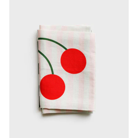 Tea Towel | Cherry Stripe