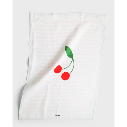 Tea Towel | Cherry Stripe