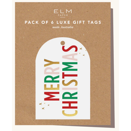 Merry Christmas Luxe Gift Tags | Pack of 6