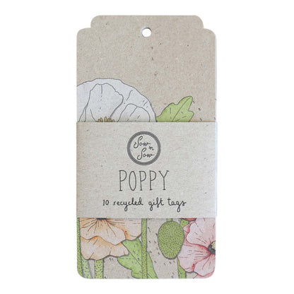 Gift Tags Pack of 10 | Poppy
