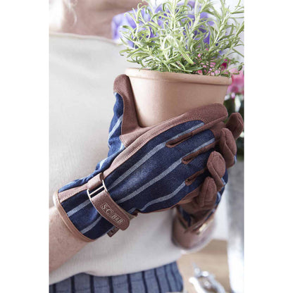 Gardening Gloves | Navy Stripe