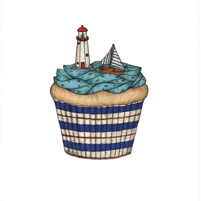 Card | Seaside Cupcake