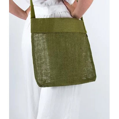 Jute Mesh Tote | Olive
