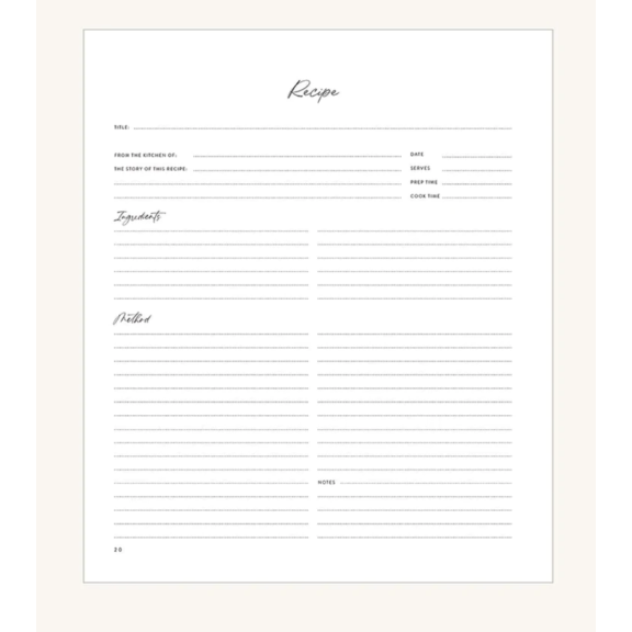 Heirloom Recipe Journal